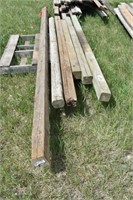 Pile of 4x4 Lumber, Loc: OK Tire Lot, East