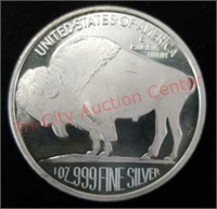 1 troy oz .999 fine silver round - Indian head