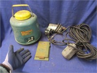 woodland jug - old pfizer a-z - ext. cord & drill