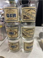 6pc whiskey glasses