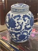 Blue / white canister