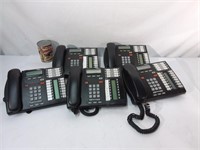 5 téléphones Nortel Networks phones