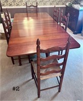Cherry Dropleaft Dining Table