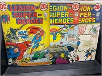 Vintage DC Legion of Superheroes Issues 1,2,3 Comi