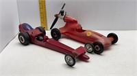 2 1960s COX ENGINE TETHER & DRAGSTER