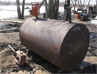 Round Fuel Barrel w/(2) Pumps, 73"x 48"
