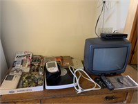 Assorted Housewares, Batteries, TV