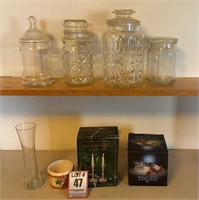 Planters Peanut Jar and Imperial Glass Clear