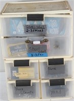 Plastic Storage Cabinet w/Contents 16x21x13