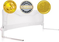 Bed Rail for Toddlers & Infants  White 59x19.5 in