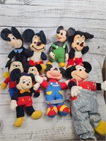 Lot of very old vintage Mickey Mouse plush / toys