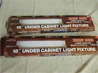 2 new 18 inch under cabinet light fixtures