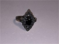 MARCASITE & 925 STERLING SILVER RING JUST SHY OF A