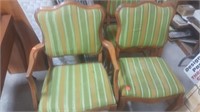 Set Of 4 Retro French Provincial Chairs.  With