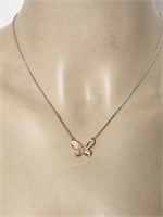 Butterfly Pendant with Stainless Steel Chain ARZ