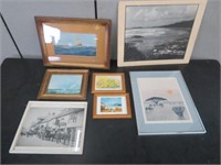 7 PRINTS OF VARIOUS SUBJECTS (6 ARE FRAMED)