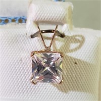 $120 10K  CZ Pendant