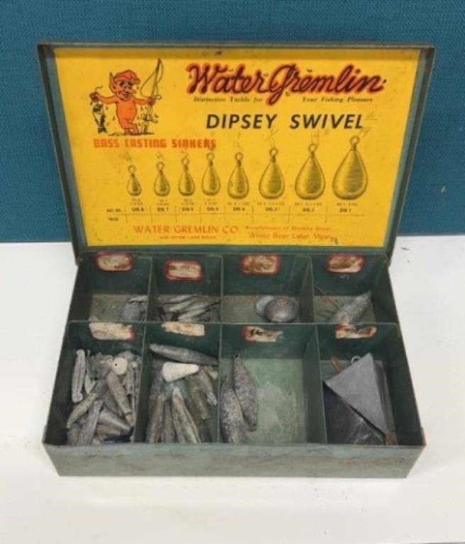 Vintage Water Gremlin bass casting sinkers store
