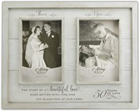Then & Now 50th Anniversary Photo Frame,