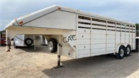 1991 S & H Rancher 71/2x20 Stock Trailer BOS ONLY