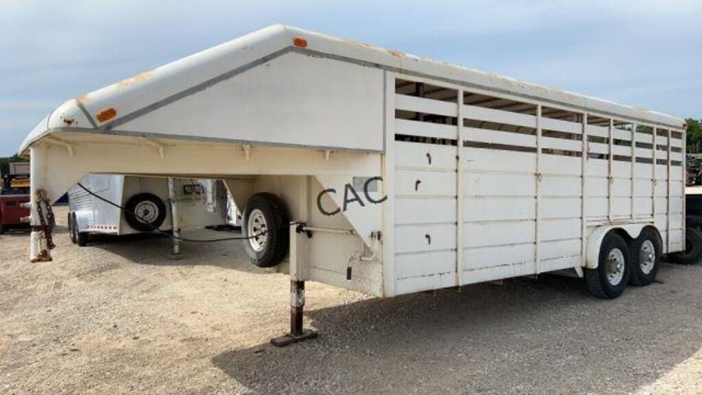 1991 S & H Rancher 71/2x20 Stock Trailer BOS ONLY