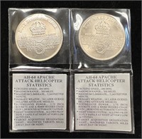Two 1991 Desert Storm $5 New Queensland Mint Coins