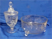 footed glassware