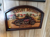 Harley Davidson wall art 24x16;