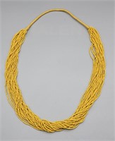 African Zulu Multi Strand Beaded Necklace