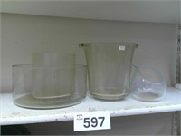(5) Glass Vases