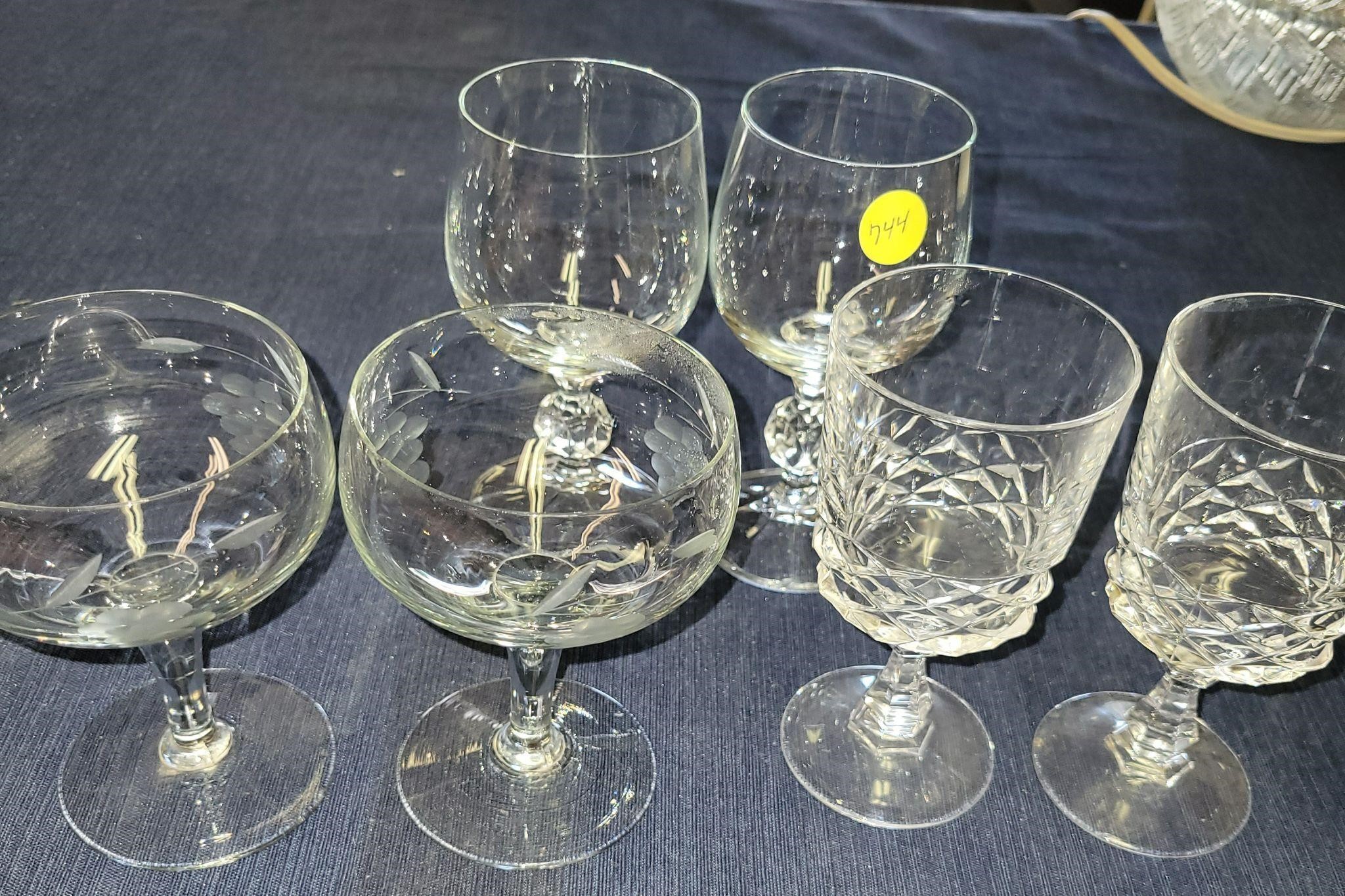 3 Pairs of Wine Glasses