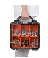 TACTIX Plastic Portable Tool Box with 6 Bins