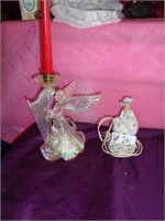 angel candle holder and angel light up