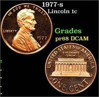 Proof 1977-s Lincoln Cent 1c Grades GEM++ Proof De