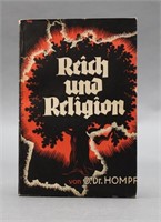 Signed by Joseph Goebbels: Reich und Religion.