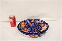 Mexican Pottery Divided Snack Dish