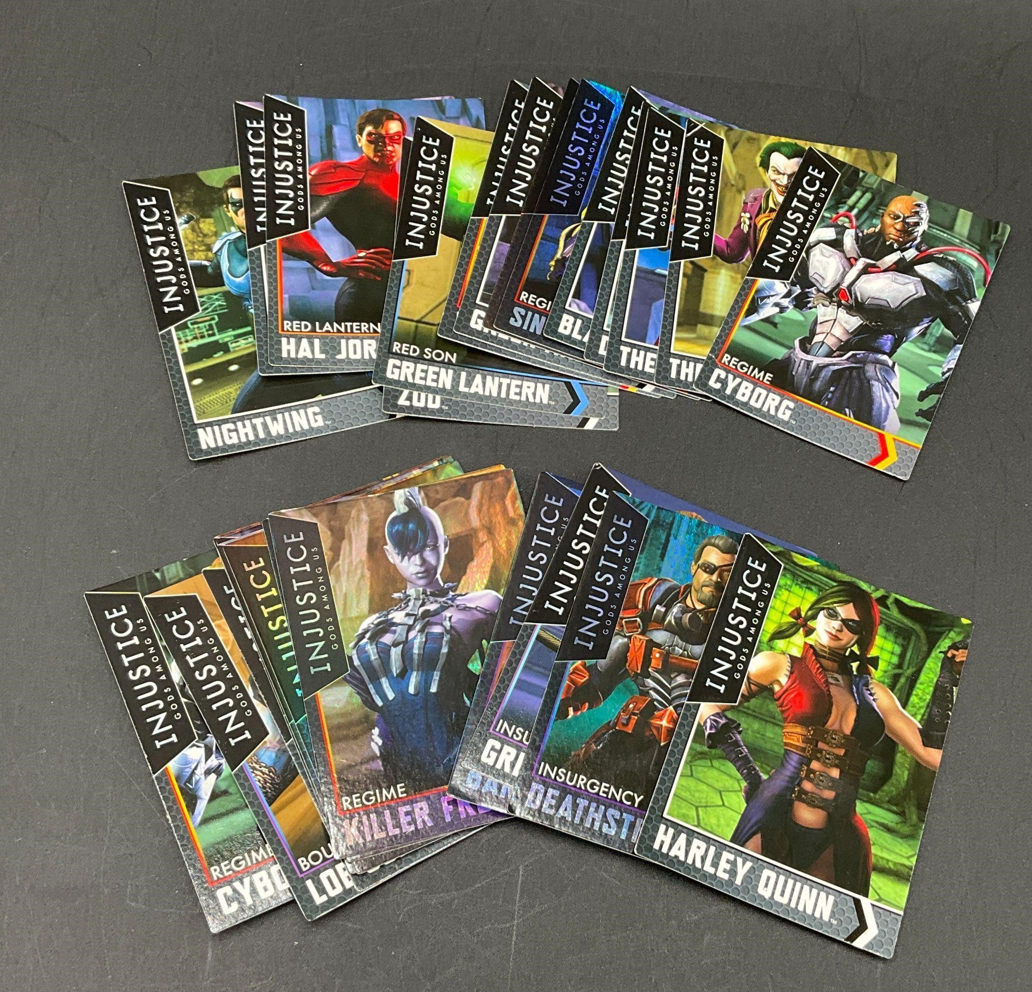Lot of 28 Injustice Gods Among Us Collector Cards
