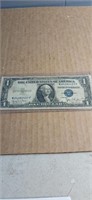 1935D Blue Seal Silver Certificate in protective