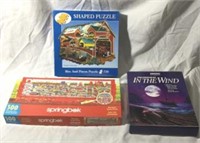 Vintage Puzzles included are bits and pieces