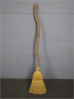 Wood Branch Handle Broom