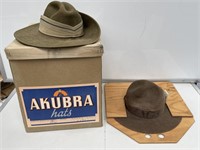 AKUBRA Hat Box, Hats etc