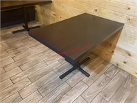 (2) 30 X 48 SOLID WOOD DINING TABLE W/ BASE