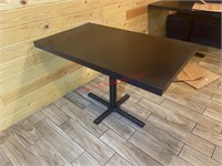 (2) 30 X 48 SOLID WOOD DINING TABLE W/ BASE