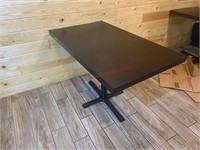 (2) 30 X 48 SOLID WOOD DINING TABLE W/ BASE