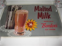 VINTAGE 1960's ORIGINAL DINER AD Borden's Milk #1