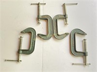 4 Craftsman 3 inch C clamps