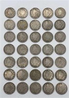 (35) Liberty Head V Nickels