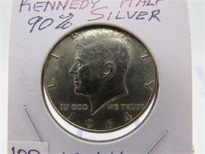 Kennedy Half 90% Silver 1964