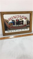 Windsor Canadian mirrored wall sign.  20x15