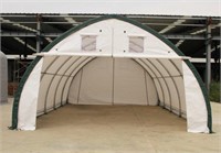 NEW 20X30X12 PE FABRIC STORAGE BUILDING ROUND